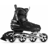 Blackwheels Flex Pro recreational adjustable roller skates black r. L