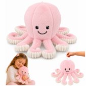 Plush Octopus Plush Toy Cuddly Toy with Elastic Tentacles Pink 50 cm