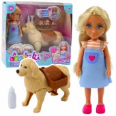 Ankiki Mini Doll With Set with Bag Puppies Bone
