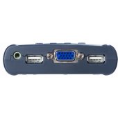 4 prievadų USB VGA/ Audio kabelinis KVM jungiklis (0,9 m, 1,2 m)