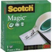 Staples SCOTCH Taśma klejąca MAGIC matowa w pudełku 810, 19mmx10m