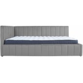 JASPER 90x200cm with Mattress HARMONY UNO Grey