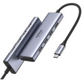 CM511 5-in-1 Adapter USB-C Hub to 3x USB3.0 + HDMI + TF/ SD Gray
