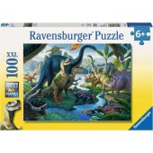 Ravensburger dėlionė, 100 dalių XXL, milžinų žemė
