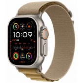 49mm Tan Alpine Loop - Small - Natural Titanium Finish