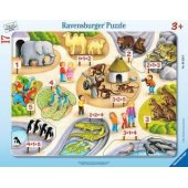 Ravensburger vaikiška dėlionė „Pirmasis skaičiavimas iki 5“ (17 detalių, rėmelio pu