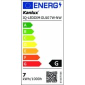 Kanlux LED bulb GU10 7W dimmable IQ-LEDDIM GU10 7W-NW 495lm 400