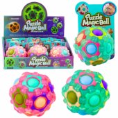 Magic Ball Puzzle Fluorescent Studs 7cm Mix