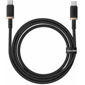 Fast charging cable Dura Type C to Type C 100 W 1m black/ gold
