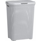 Curver NATURAL STYLE laundry basket 60L Light grey
