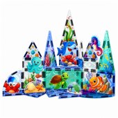 Magnetic Construction Blocks Sea Animals Ocean 40 pcs.