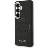 PU perforuotas 4G Logo magnetinis dėklas Galaxy S26, juodas