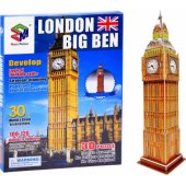 Jokomisiada 3D dėlionė, 30 elementų, London Big Ben ZA3802