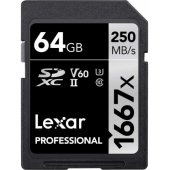 SDXC 64GB Class 10 V60 U3 UHS-II LSD64GCB1667