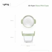 Air fryer Glass Mini Cups Set of 4 - Transparent