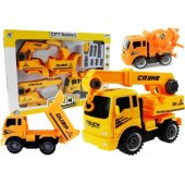 Set Of Vehicles For Unscrewing Concrete Mixer Tipper