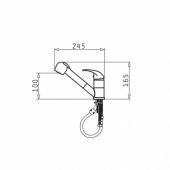 Fido standing kitchen faucet rock grey (090921838)