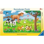 Puzzle 15 Cuddly Animal Friends