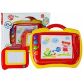 _6946687 Set of 2 Magnetic Table with Stamps Blue and Yellow