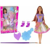 LeanToys Long Hair Painting Dress Doll