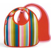 Built Mess Mate seilinukas Baby Pink Stripe, 2 vnt.