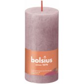 CANDLE RUSTIK Ø5x10cm Ash rose