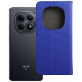 „Sensitive“ knygutės tipo dėklas Xiaomi Redmi Note 15 Pro Plus 5G, mėlynas