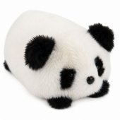 Plush Panda Animal Mascot Cuddly Toy Black and White 16 cm