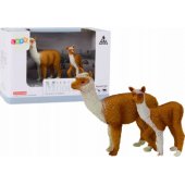 Figurine Adult Llama 8 cm with a young Llama 6 cm Animals of the World