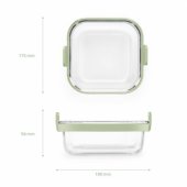 Air fryer Square Glass Dish - Transparent