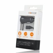 Forever M-01 Auto Lādētājs 1A ar Micro USB kabelis ar LED indi