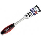 " Dedra ratchet 1/ 2"""", 72T, CRV 6140, straight two-mater.handle"