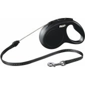 Flexi New Classic Automatic Cable Leash S 5m Black up to 12kg
