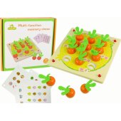 Memory Game Fruits and Vegetables Wooden