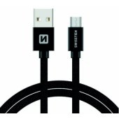 "Tekstilinis greito įkrovimo Micro USB 3.0m" Juodas