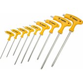 Topex T10–T50 tipo Torx raktų su skyle rinkinys, 9 vnt.