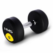 HMS HG PRO gumuotas hantelis, 1 × 12 kg
