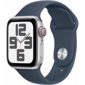 Watch SE 2 Cellular 44mm sidabrinis aliuminis/ Storm Blue Band M/ L