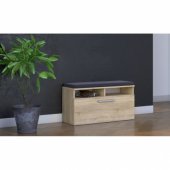Topeshop SZAFKA NA BUTY SIEDZISKO SCHOWEK RIVA DĄB SONOMA