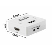 RCA - HDMI (+Audio) Converter White