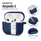 Silicone Hook AirPods 3 cover blue