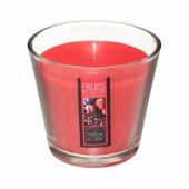 CANDLE SCENT NINA RED GLASS 130728H 90G