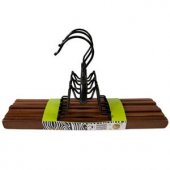 Cloth hangers for trousers 3pcs, brown