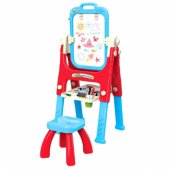 5in1 Educational Board With Chair Multifunctional Accessories Blue
