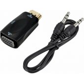 Video signal converter HDMI to VGA (+audio) Black