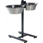 Trixie reguliuojamas dubenėlių stovas 2x4.7L