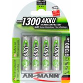 1300mA NiMh AA 4 vnt