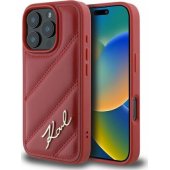 "Quilted Signature iPhone 16 Pro" Red