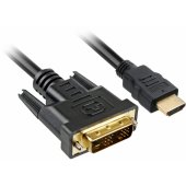 Cable HDMI to DVI-D (18+1) 3 m Black