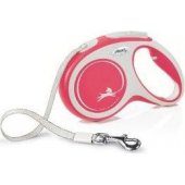 Flexi automatic leash New Comfort M tape 5 m color red.